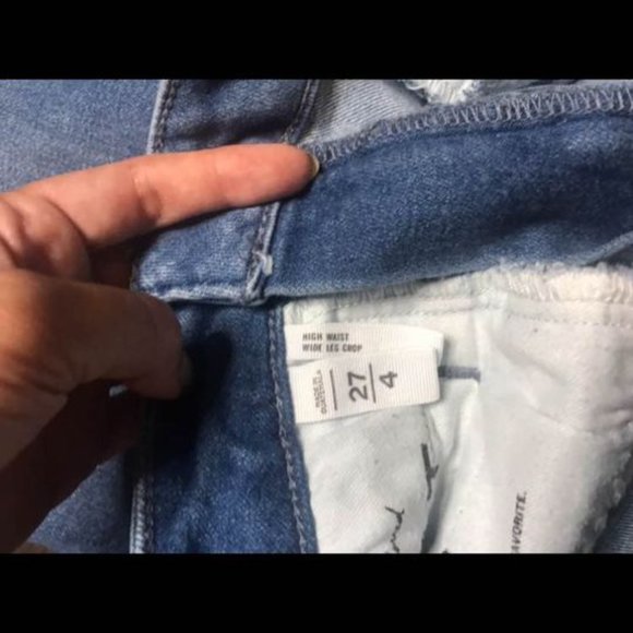 High waist wide leg cropped - Picture 3 of 7